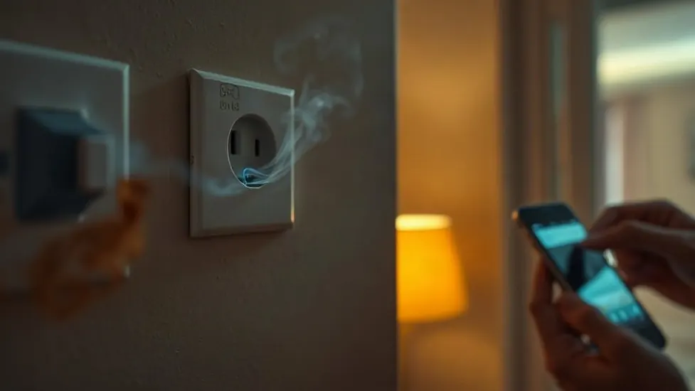 Burning Smell, Sparking or Buzzing From a Socket or Fuse Box